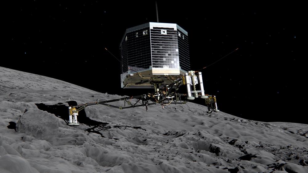 Simula&ccedil;&atilde;o do pouso do Philae no cometa (France Press)