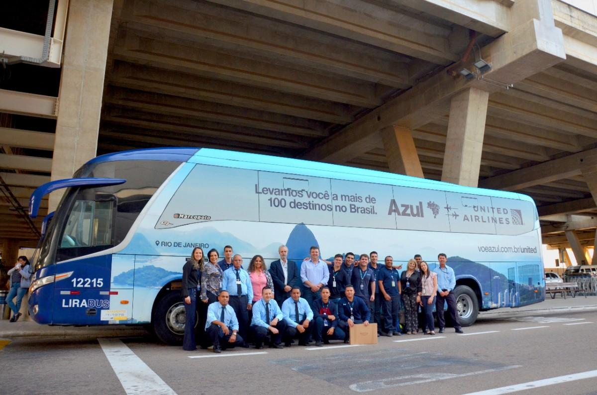 LiraBus recebe prêmio por excelência na prestação de serviço à Azul Linhas Aéreas (Divulgação)
