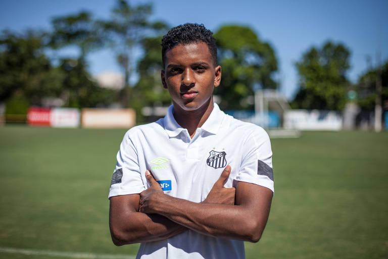 Rodrygo já sonha alto: 'Quero disputar a Copa de 2022 e ser o melhor do mundo' (Divulgação/Santos)