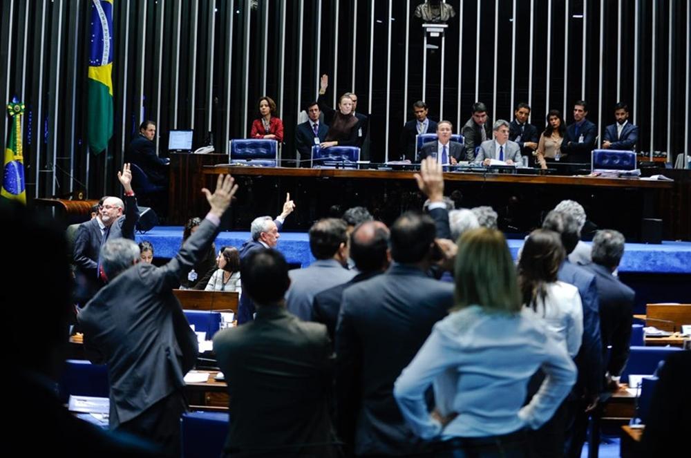 Os senadores decidiram que as empresas e demais pessoas jur&iacute;dicas n&atilde;o podem mais doar dinheiro aos candidatos e aos partidos pol&iacute;ticos (Moreira Mariz/Ag&ecirc;ncia Senad)