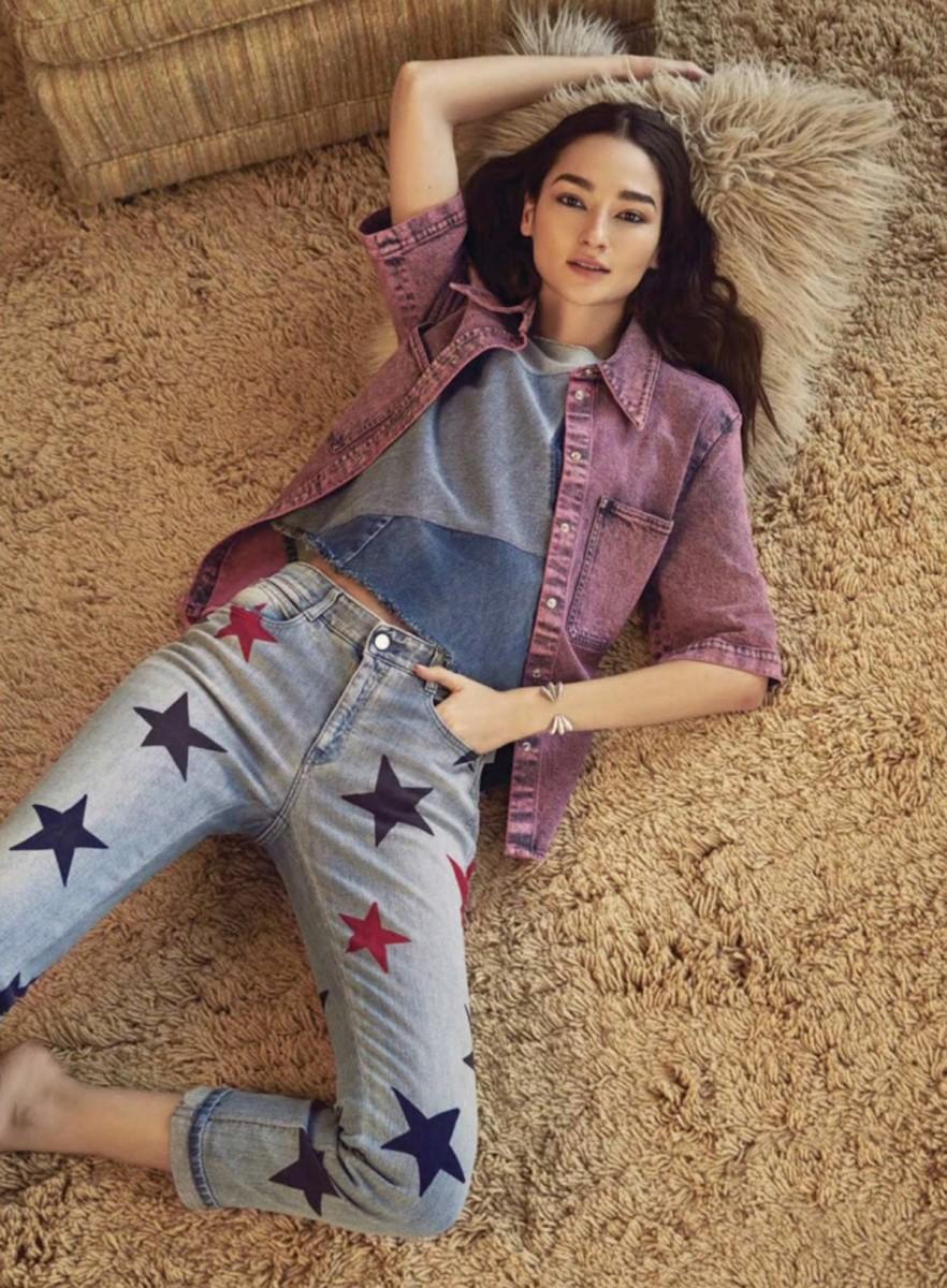 A top brasileira Bruna Tenorio é a estrela da edição de abril da Glamour México (Danilo Hess)