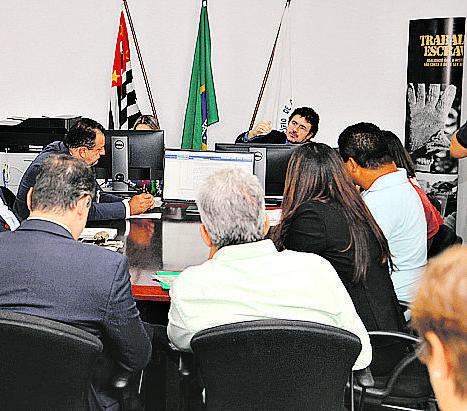 Audiência de mediação promovida pelo Ministério Público do Trabalho (Leandro Torres)