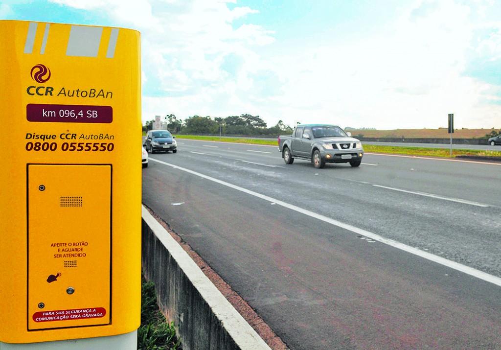 Km 96,5 da Rodovia dos Bandeirantes; trecho tem alto &iacute;ndice de assaltos a motoristas e de roubo de cargas  ( César Rodrigues/ AAN)