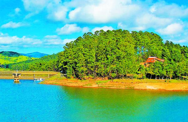 A Represa Atibainha, responsável por parte da água liberada no Rio Atibaia e segundo maior reservatório do Sistema Cantareira ( Cedoc/RAC)