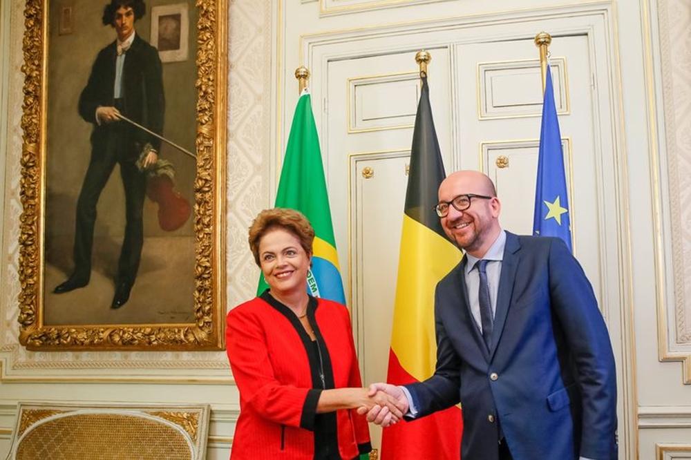 Ap&oacute;s a reuni&atilde;o com Michel, a presidenta Dilma defendeu a amplia&ccedil;&atilde;o do com&eacute;rcio e investimentos entre o Brasil e a B&eacute;lgica (Roberto Stuckert/Presidencia da República)