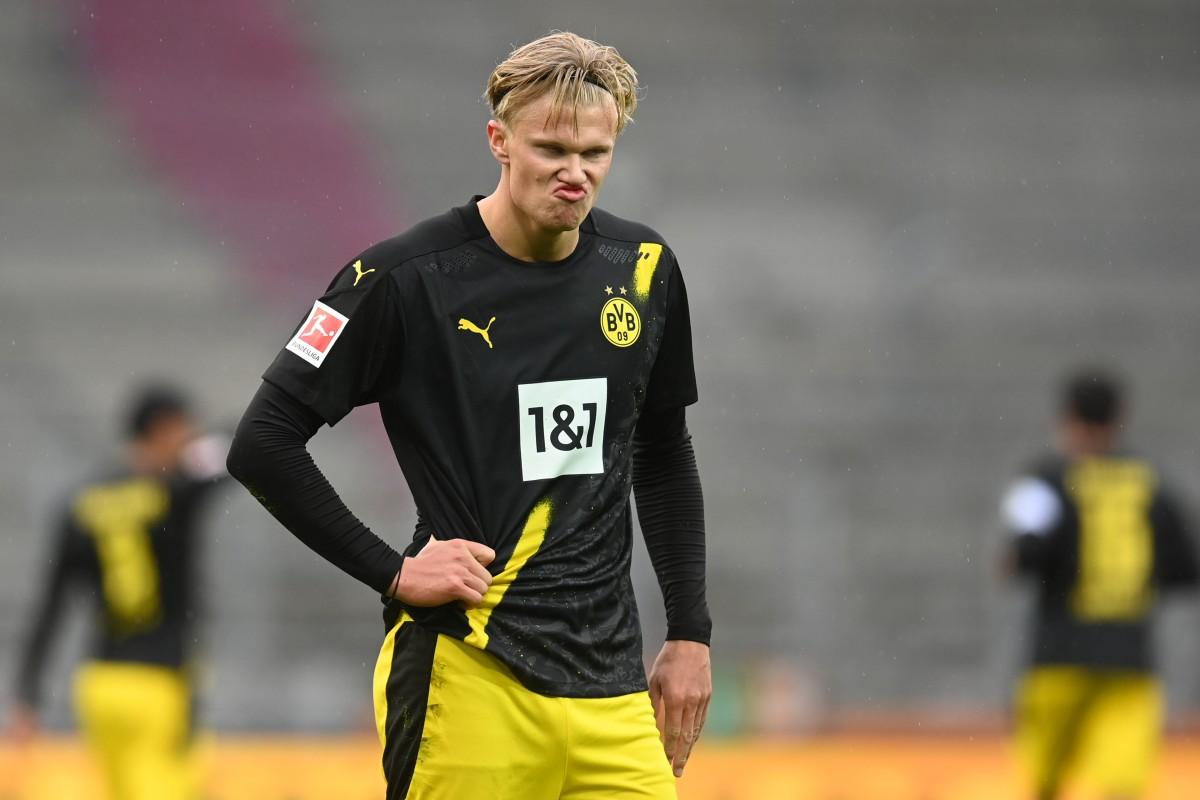 Erling Haaland passou em branco na derrota do Borussia Dortmund (AFP)