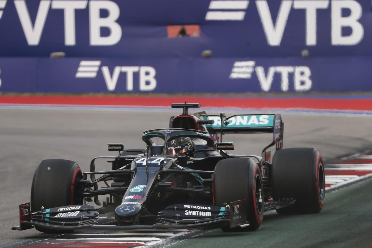 Na Rússia, Hamilton supera drama, sobra no final e crava 96ª pole na Fórmula 1r
 (AFP)