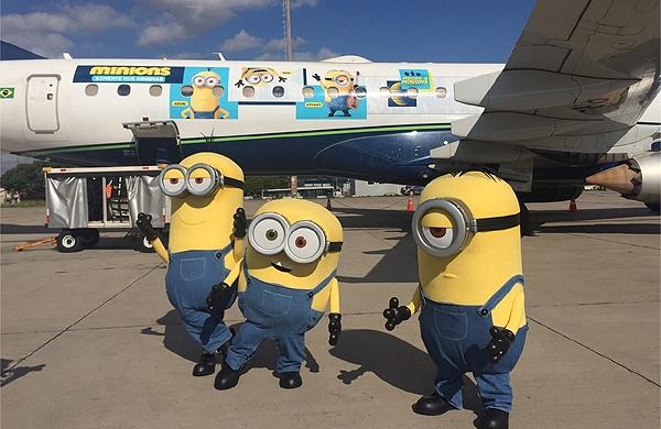 Minions desembarcam em Viracopos (  Divulgação)