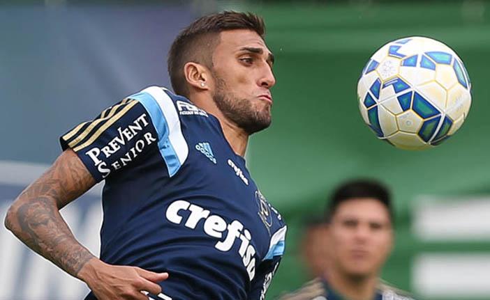 Rafael Marques durante treino do Palmeiras na Academia (Cesar Greco/ Agência Palmeiras/ Divulgação )
