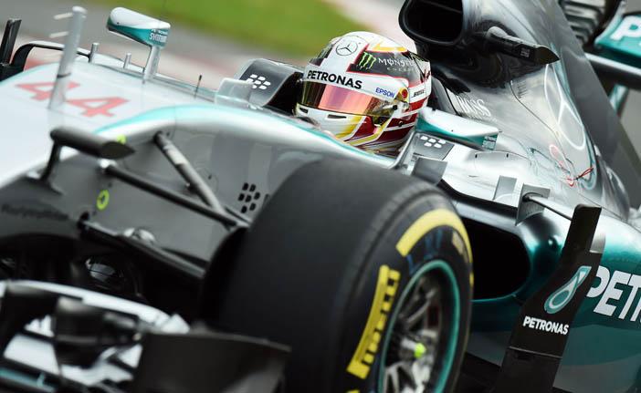 O piloto ingl&ecirc;s Lewis Hamilton, da Mercedes, conquistou no Canad&aacute; sua sexta pole position em sete corridas neste ano (France Press)