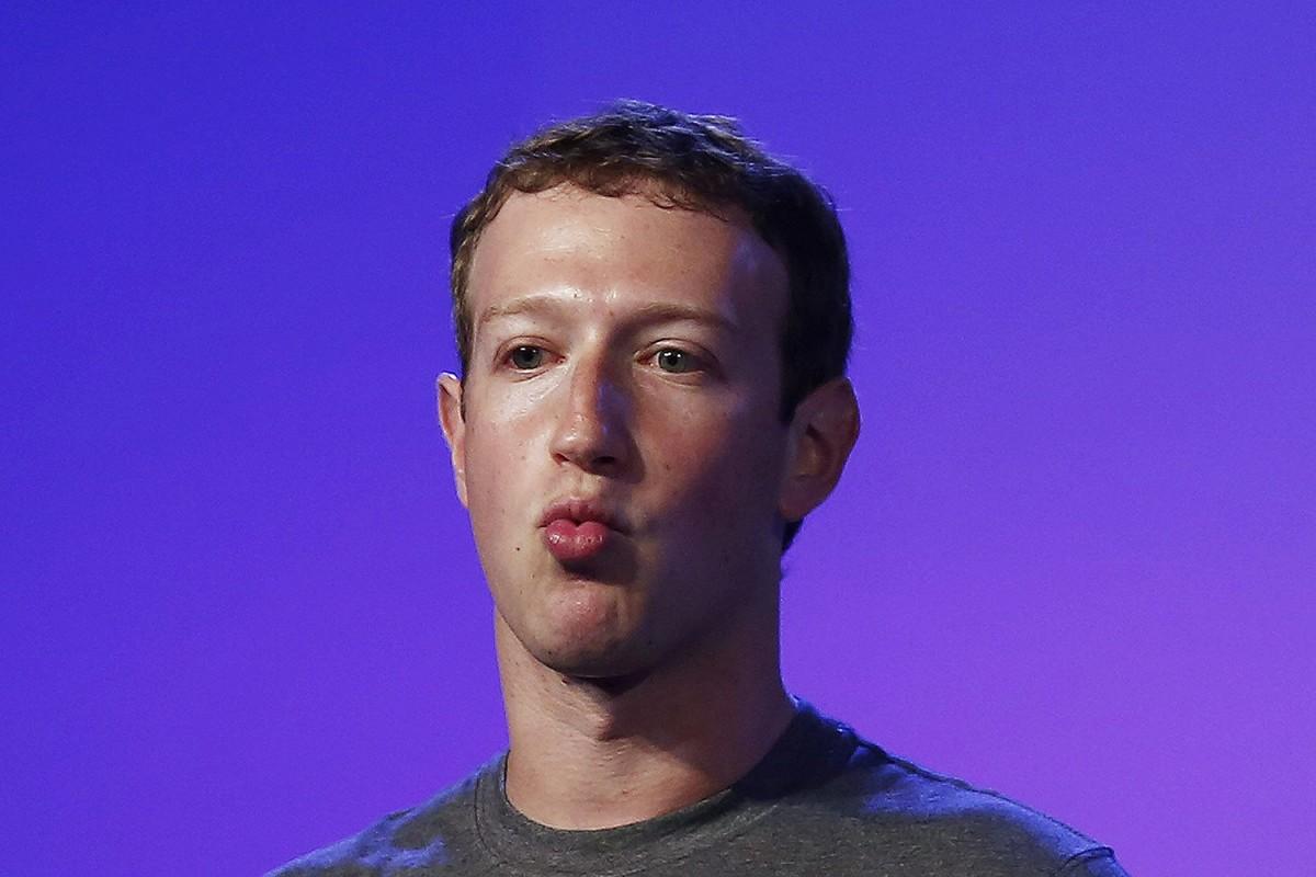Mark Zuckerberg em coletiva do Facebook (AFP)