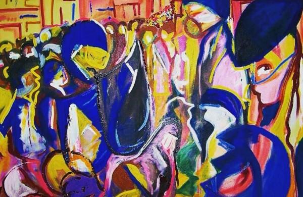 Tela de Robinson Jos&eacute; que est&aacute; em exposi&ccedil;&atilde;o na mostra '2+2=5'  (  Divulgação)