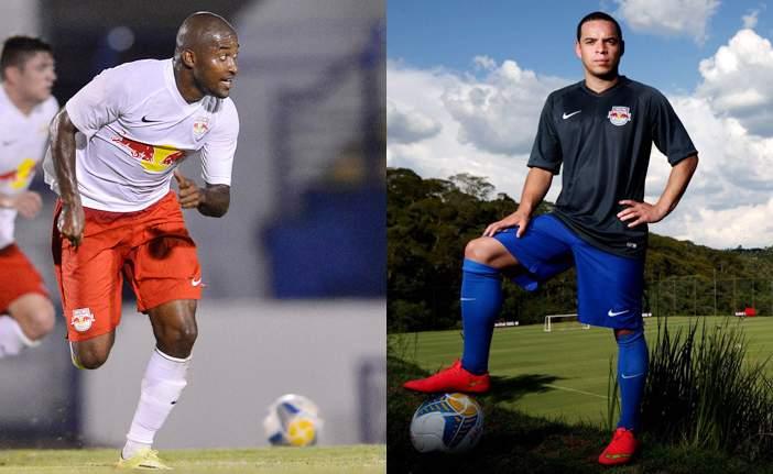 O atacante Edmilson (&agrave; esquerda) vai jogar pela Chapecoense no Brasileir&atilde;o, enquanto o mia Lulinha vestir&aacute; a camisa do Botafogo-RJ na S&eacute;rie B (Montagem/AAN)