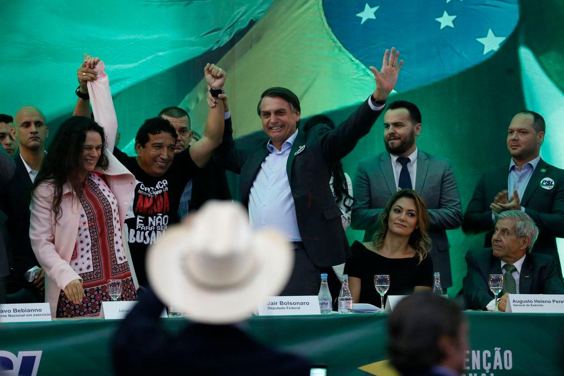 PSL lança candidatura deJair Bolsonaro a presidente  à presidência da República (Fernando Frazão/Agência Brasil)
