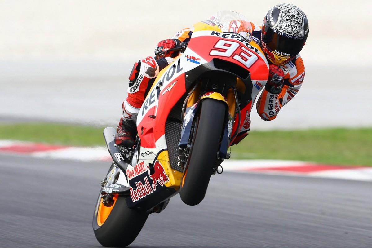 Marc Márquez durante prova na MotoGP (AFP)