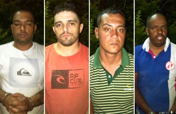Homens presos durante opera&ccedil;&atilde;o que impediu julgamento paralelo de suspeito de estupro (Divulgação)