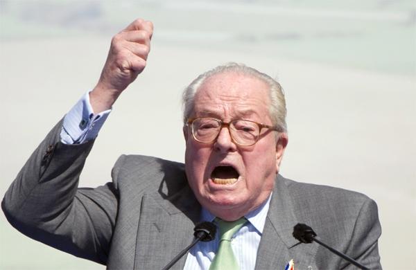 O l&iacute;der hist&oacute;rico da extrema-direita francesa Jean-Marie Le Pen, fundador da Frente Nacional (France Press)