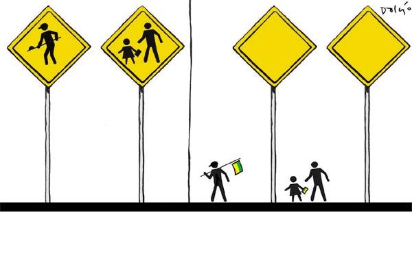 Charge de Dalcio Machado sobre as manifesta&ccedil;&otilde;es ( Dalcio Machado)