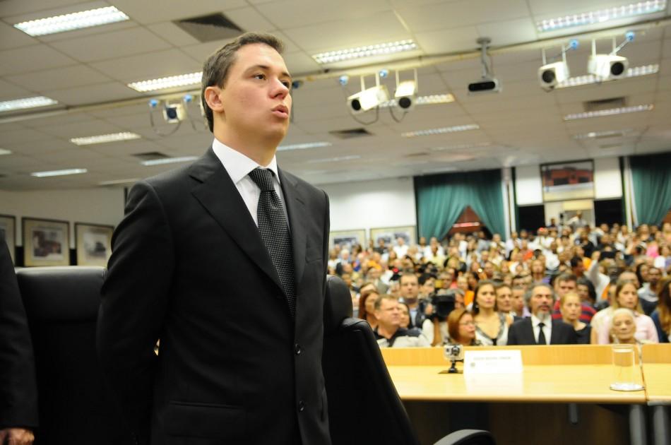 Edson Moura Jr. toma posse como prefeito de Paulínia (Érica Dezonne/AAN)