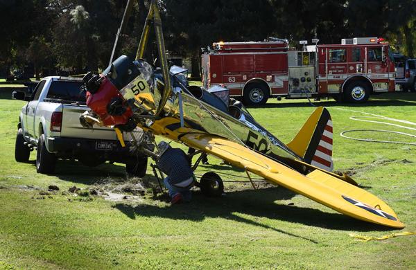 Ford, de 72 anos, caiu em um campo de golfe situado a oeste de Los Angeles (France Press)