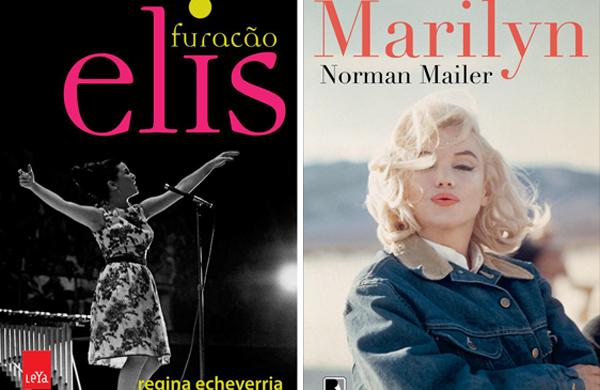 Capa dos livros 'Furac&atilde;o Elis' e 'Marilyn', duas das homenageadas pelo Caderno C por ocasi&atilde;o do Dia Internacional da Mulher de 2015 ( Divulga&ccedil;&atilde;o)