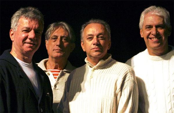 Aquiles (&agrave; esq.), Magro, Dalmo e Miltinho (morto em 2014), do conjunto MPB4 ( Divulgação)
