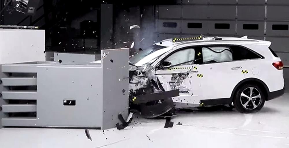 Kia Sorento, crash test (Captura de vídeo)