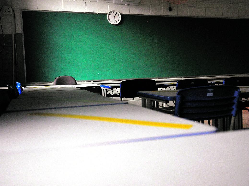 Sala de aula fechada em escola de Campinas: sem condições de retomar as atividades presenciais (Cedoc/ RAC)