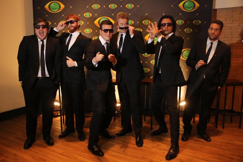 Lucas Salles, Erick Krominski, Rafael Cortez, Dan Stulbach, Marco Luque e Maur&iacute;cio Meirelles: novo 'CQC' ( Divulgação)