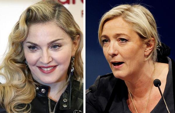 &quot;Talvez eu n&atilde;o tenha entendido Marine Le Pen. N&atilde;o tenho certeza, e n&atilde;o quero, acima de tudo, come&ccedil;ar uma guerra&quot;, minimizou Madonna ( Divulgação)