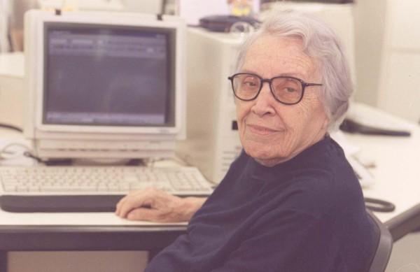 Dona C&eacute;lia na Reda&ccedil;&atilde;o do Correio Popular: exemplo de luta em tempos dif&iacute;ceis para as mulheres ( Cedoc/ RAC)