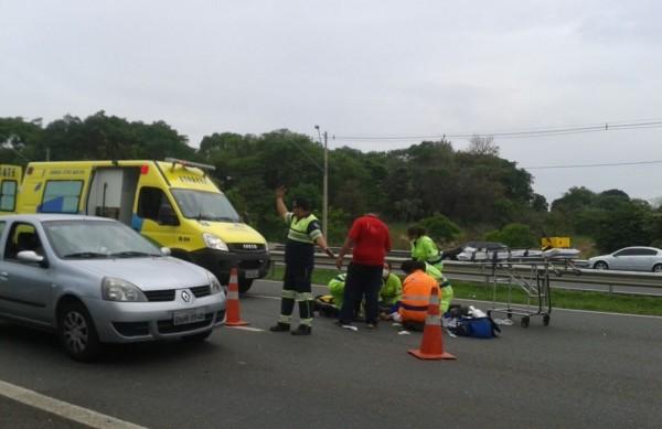 Grave acidente envolveu 6 ve&iacute;culos e congestionou o Tapet&atilde;o nesta tarde (Janaina Ribeiro/ Especial para AAN )