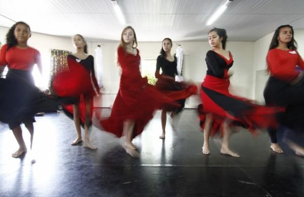 Ensaio do espet&aacute;culo 'Quixote', da Cia Florada, do Grupo Primavera: dan&ccedil;a flamenca e m&uacute;sica ao vivo ( Divulgação)