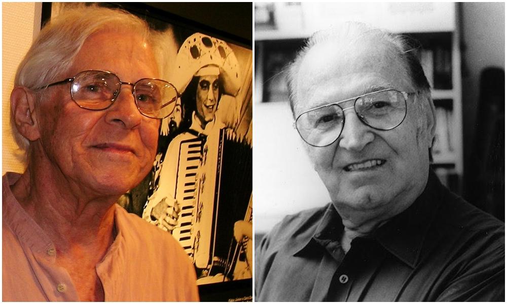 Gilberto Mendes (&agrave; esquerda) e Edino Krieger s&atilde;o os homenageados do festival ( Divulgação)
