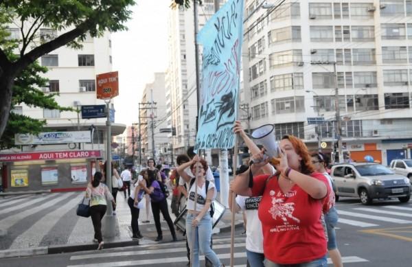 Protesto foi promovido por estudantes da Universidade Estadual de Campinas (Unicamp) ( Edu Fortes/ AAN)