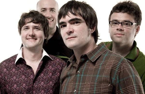 Integrantes da banda Skank: Henrique Portugal, Lelo Zaneti, Samuel Rosa e Haroldo Ferretti ( Divulgação)