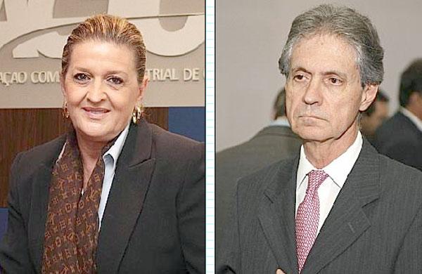 Adriana Flosi, presidente da Acic, fala em mais cr&eacute;dito para empres&aacute;rios e Jos&eacute; Nunes Filho, da Ciesp, quer equipe econ&ocirc;mica com confiabilidade (Montagem/Correio.com)
