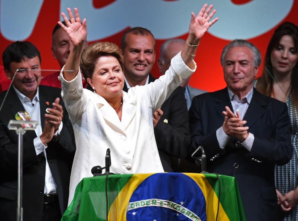 Dilma Rousseff, reeleita, presidente, Brasil (Evaristo Sá/France Press)