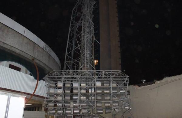 torre, ilumina&ccedil;&atilde;o, est&aacute;dio, mogi mirim, vendaval, derruba (Mogi Mirim Esporte Clube)
