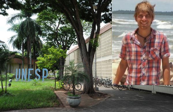 Jakob Steinmetz, que estudava engenharia civil da Unesp, teria bebido caipirinhas e consumido LSD na rep&uacute;blica em que morava, em Ilha Solteira (Reprodução da TV)