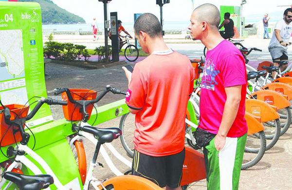 Usu&aacute;rios do Bike Santos podem utilizar o Cart&atilde;o Transporte, usado nos &ocirc;nibus municipais ( Divulgação)
