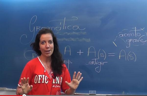 Professora d&aacute; dica de Gram&aacute;tica (Reprodução)