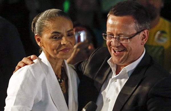 Segundo Beto Albuquerque (PSB-RS), ex-ministra vai definir seu apoio depois que o candidato do PSDB declarar se aceita ou n&atilde;o pontos do programa da socialista (Miguel Schincariol/ AFP)