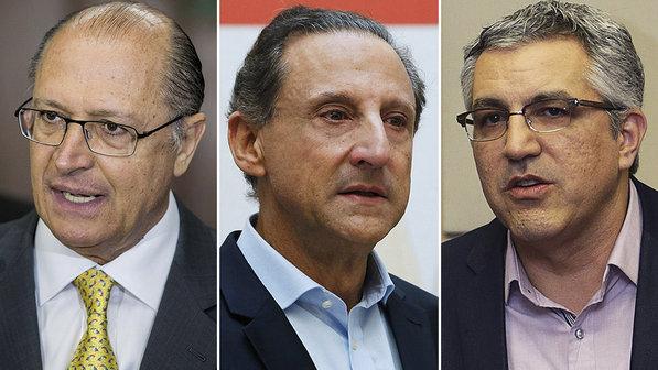 Alckmin, Skaf, Padilha ( Divulgação)