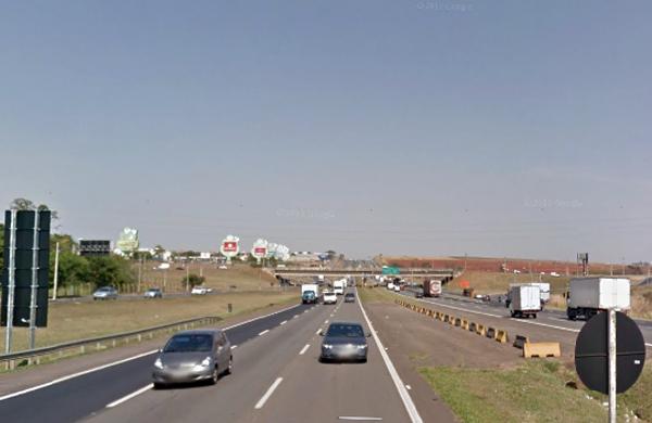 Acidente ocorreu na Rodovia Dom Pedro I, em Campinas (Captura de imagem/ Google Maps)