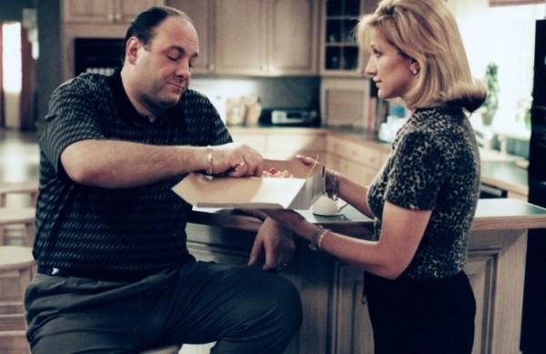 Cena de 'Fam&iacute;lia Soprano': James Gandolfini, int&eacute;rprete do protagonista, morto este ano, faria 53 anos nesta quinta ( Divulgação)