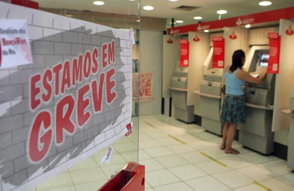 bancos, banco, greve, agencia, segundo dia ( Dominique Torquato/AAN)