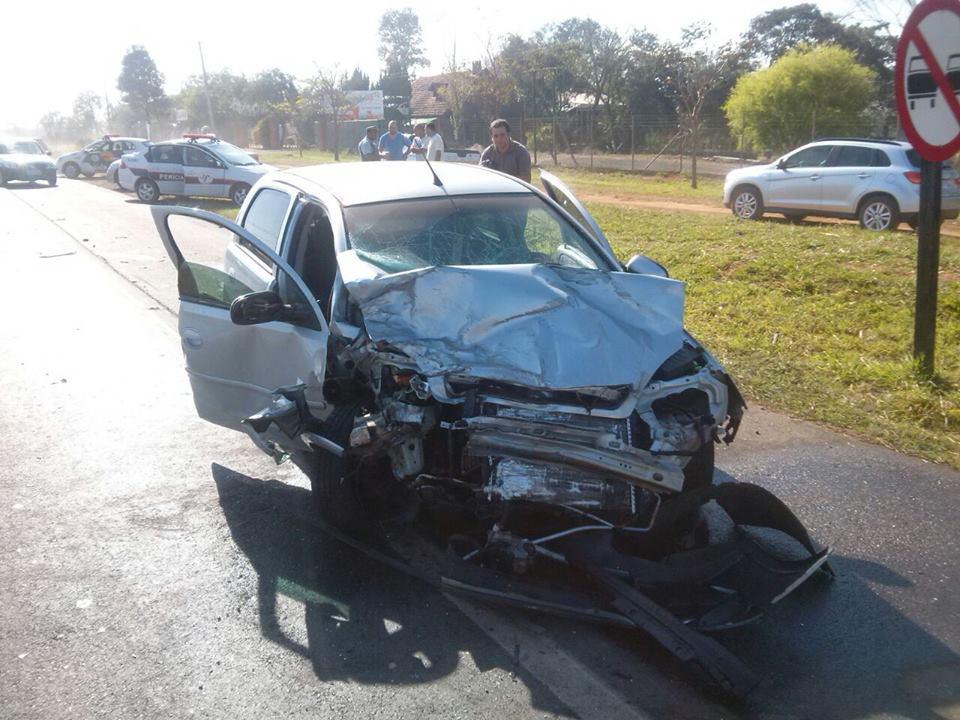 Acidente na rodovia que liga Holambra a Jaguari&uacute;na ( Divulgação)
