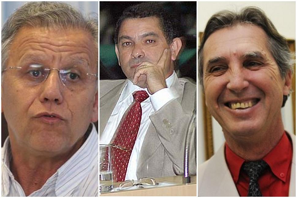 Angelo Perugini, Jaime Pereira Donizete e S&eacute;rgio Benassi (esquerda para a direita, foram, impugnados, candidatos, deputado, TRE, Lei da Ficha Limpa ( Cedoc/RAC)