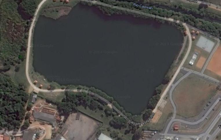 Lagoa do Mingone , atual parque linear, foi, cava, fabrica&ccedil;&atilde;o, telhas tijolos, Campinasr
 (Captura de imagem/ Google Maps)